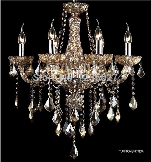 crystal chandeliers lighting,foryer chandelier crystals 6l lights crystal chandelier champagne finishing