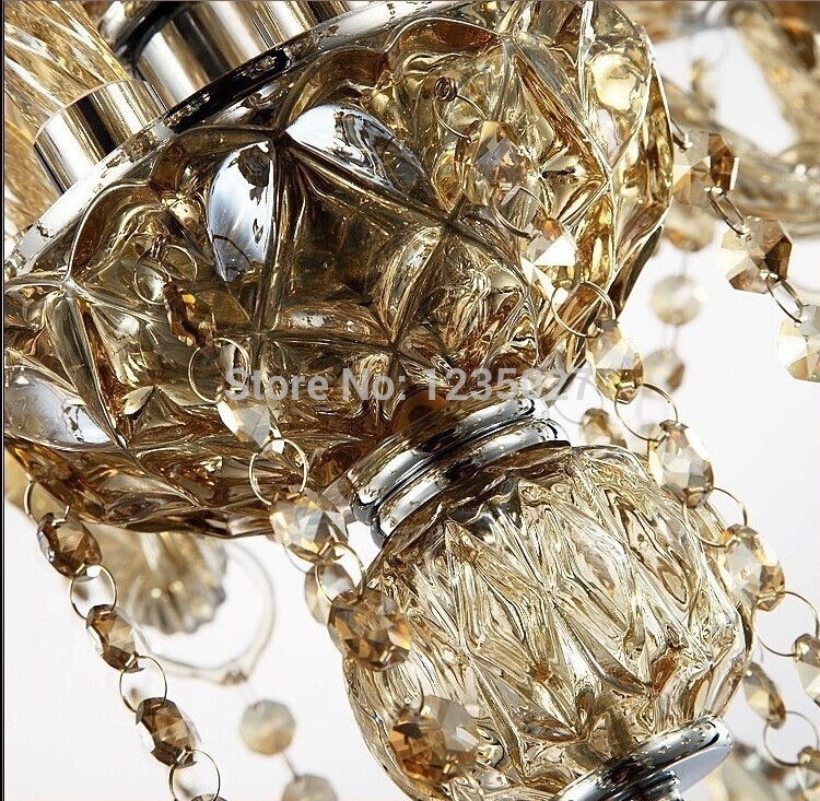 crystal chandeliers lighting,foryer chandelier crystals 6l lights crystal chandelier champagne finishing