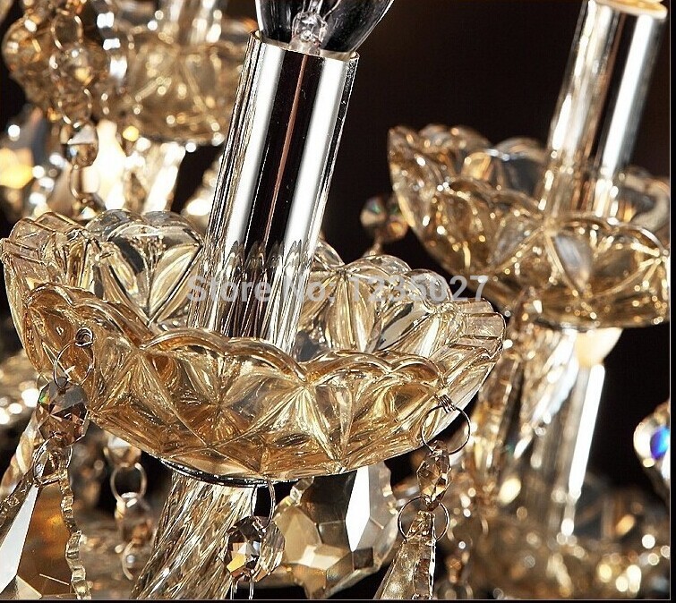 crystal chandeliers lighting,foryer chandelier crystals 6l lights crystal chandelier champagne finishing