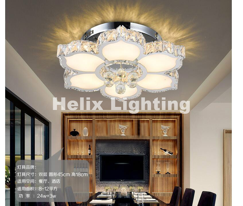 crystal led ceiling lights modern ceiling lamp for living room bedroom home lighting lamparas de techo lighting