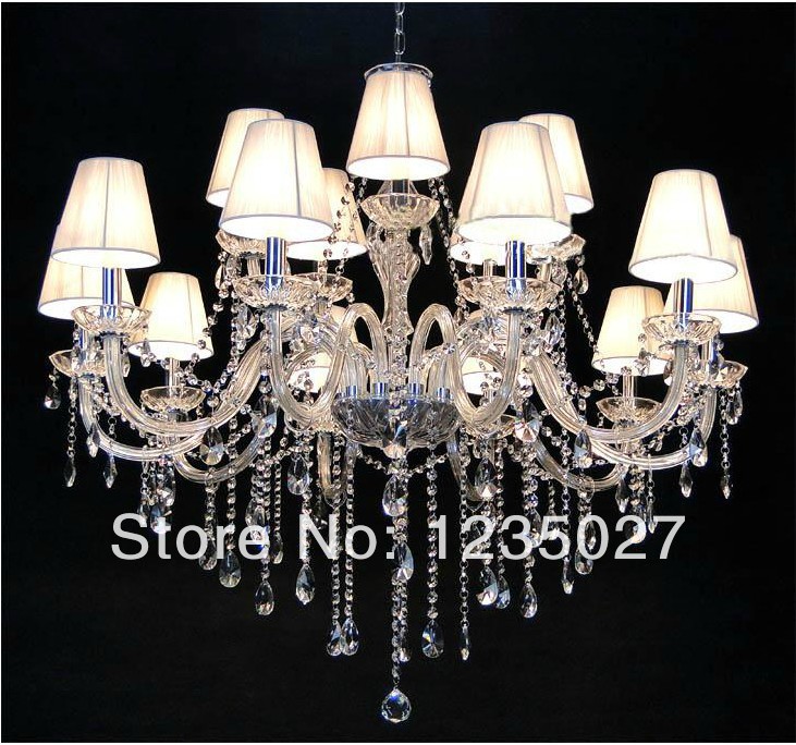 crystal lighting, classical style lighting collection murano glass lamp chandelier light fast sy1016/10l d900mm h800mm