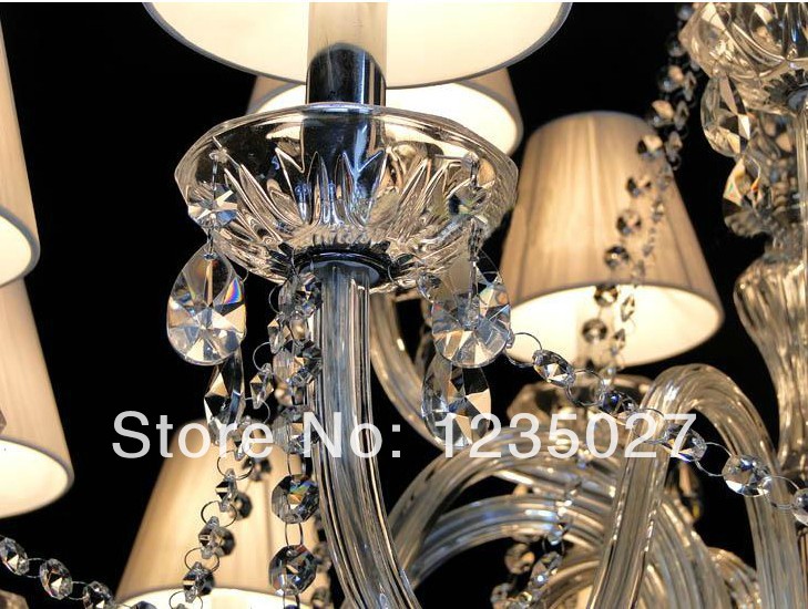 crystal lighting, classical style lighting collection murano glass lamp chandelier light fast sy1016/10l d900mm h800mm