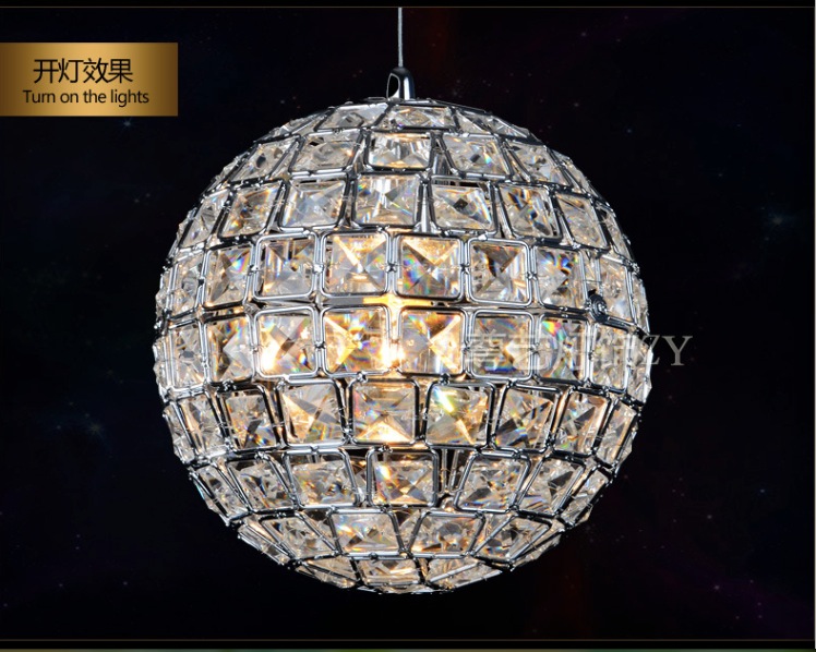 d200mm 1l and 3lights,e14 luminaire modern led crystal ceiling light lamp for living room bedroom home lighting