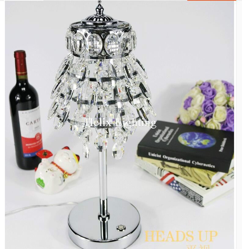 d200mm h400mm luxruy crystal table lamp fashion k9 table lamp living room lamps bedroom lighting ac led table lamp