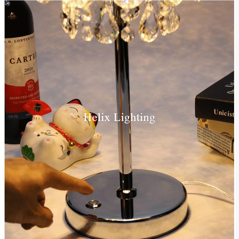 d200mm h400mm luxruy crystal table lamp fashion k9 table lamp living room lamps bedroom lighting ac led table lamp