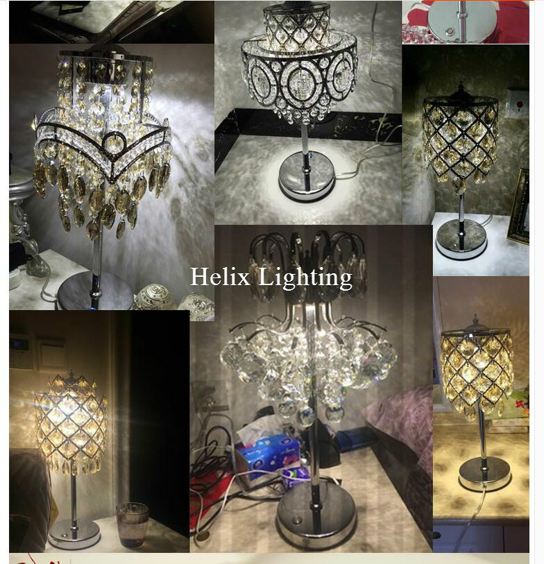 d200mm h400mm luxruy crystal table lamp fashion k9 table lamp living room lamps bedroom lighting ac led table lamp