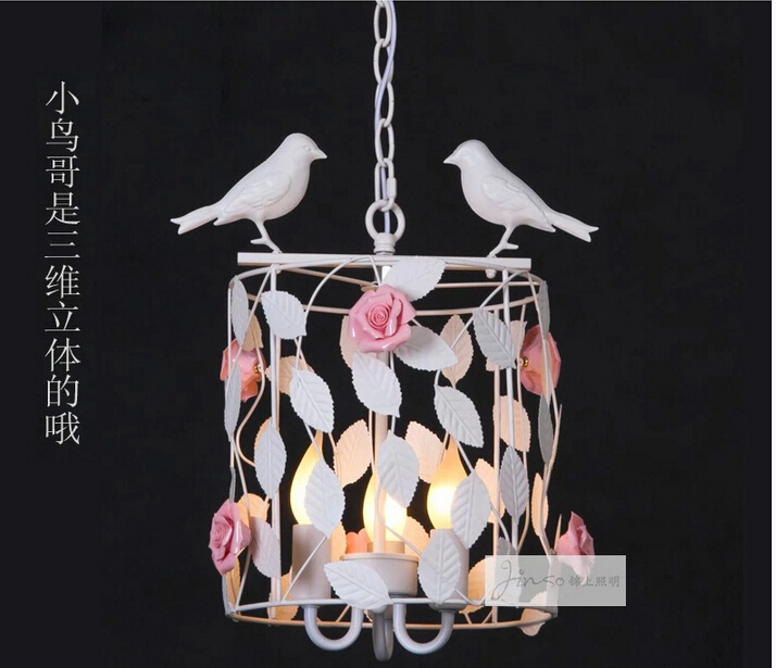 d28cm h40cm 1l vintage pendant lights northern europe bird lightings for cafe & bar retro loft pendant lamps