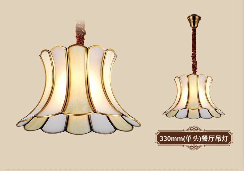 d330mm 40w brass pendant lamp, 3 lights, vintage total copper glass ac110v/220v 330mm and 380mm for selection