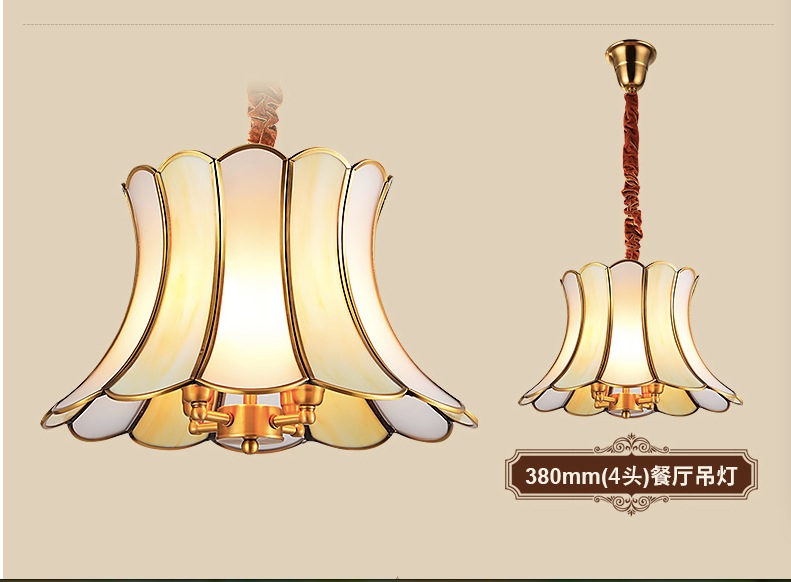 d330mm 40w brass pendant lamp, 3 lights, vintage total copper glass ac110v/220v 330mm and 380mm for selection