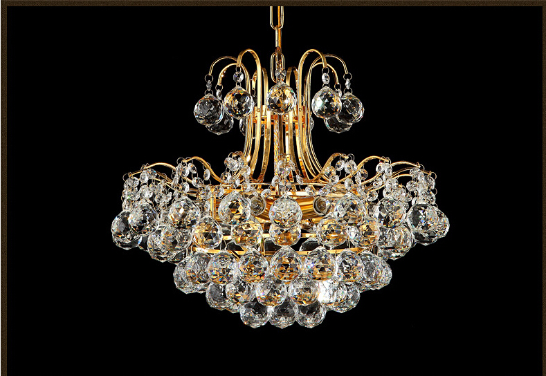 d450mm luxury k9 crystal chandelier lamp k9 golden crystal el hall light led crystal pendant guaranteed