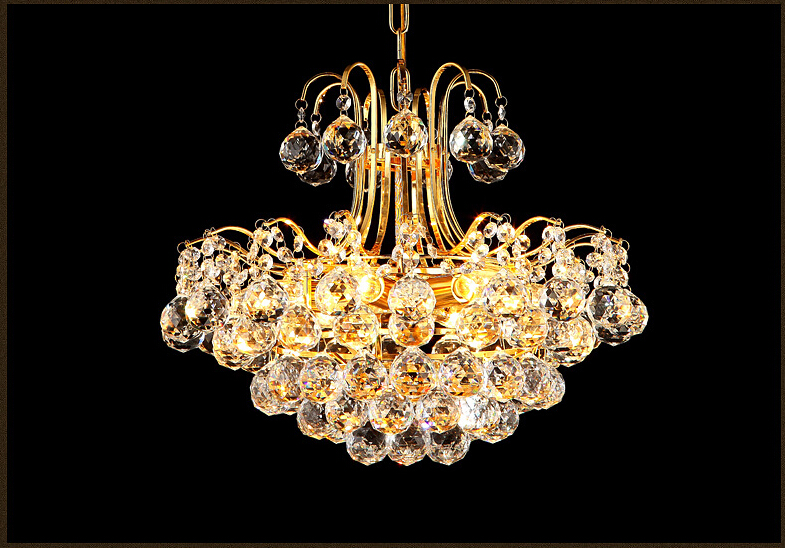 d450mm luxury k9 crystal chandelier lamp k9 golden crystal el hall light led crystal pendant guaranteed