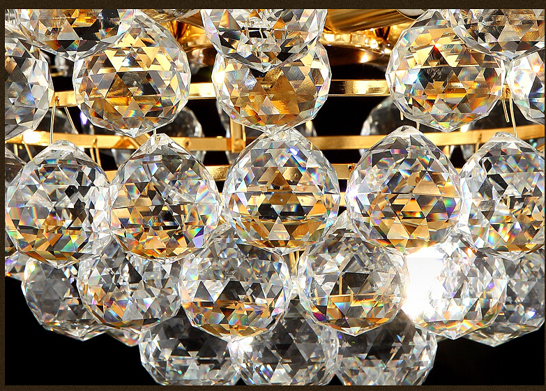 d450mm luxury k9 crystal chandelier lamp k9 golden crystal el hall light led crystal pendant guaranteed