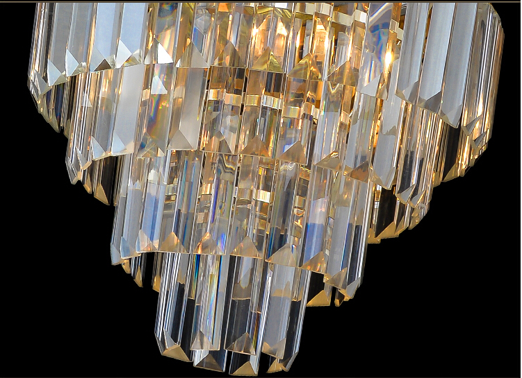 d470mm h630mm brass color crystal chandelier lamp crystal lustre bronze light fixture villa cristal lighting ac