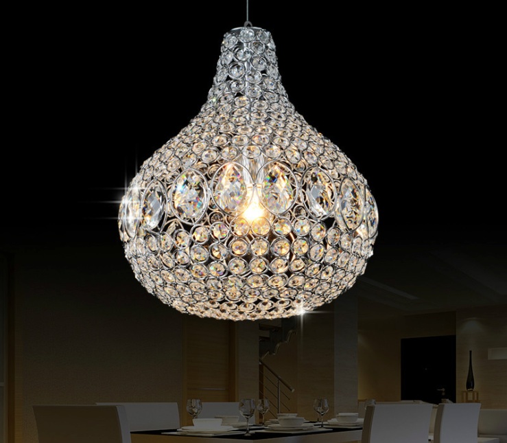 d500mm 1l crystal pendant light lamp chrome crystal ball pendant light lighting k9 crystals