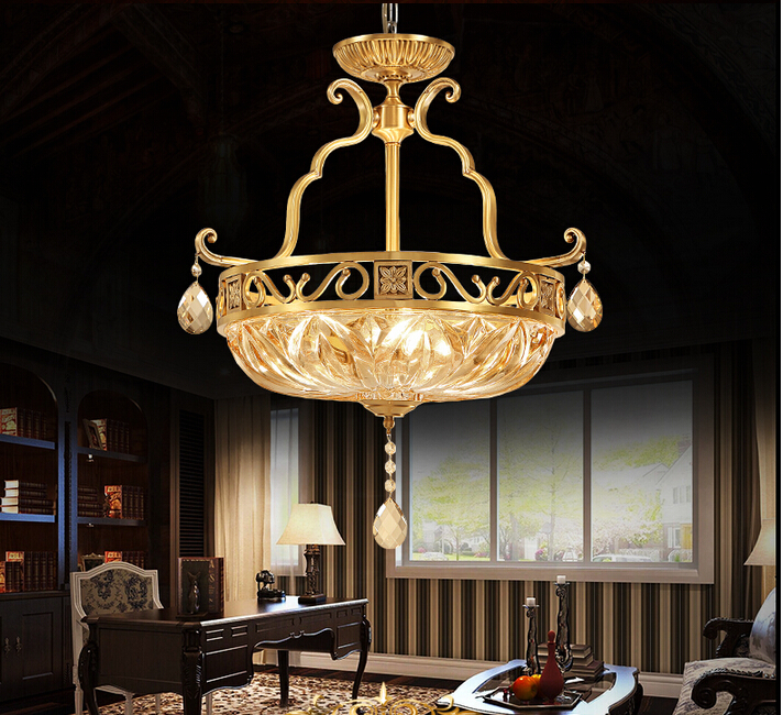 d50cm h52cm nordic brass pendant lights copper lamp copper brass pendant light luxury antique copper lamp