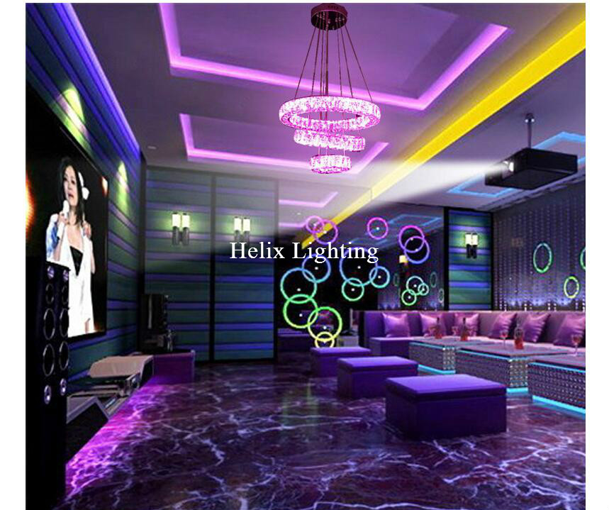 d550mm led modern crystal ceiling light for living room luminaria rgb 60w ceiling lamp fixture for bedroom ac guaranteed