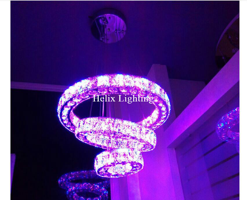 d550mm led modern crystal ceiling light for living room luminaria rgb 60w ceiling lamp fixture for bedroom ac guaranteed