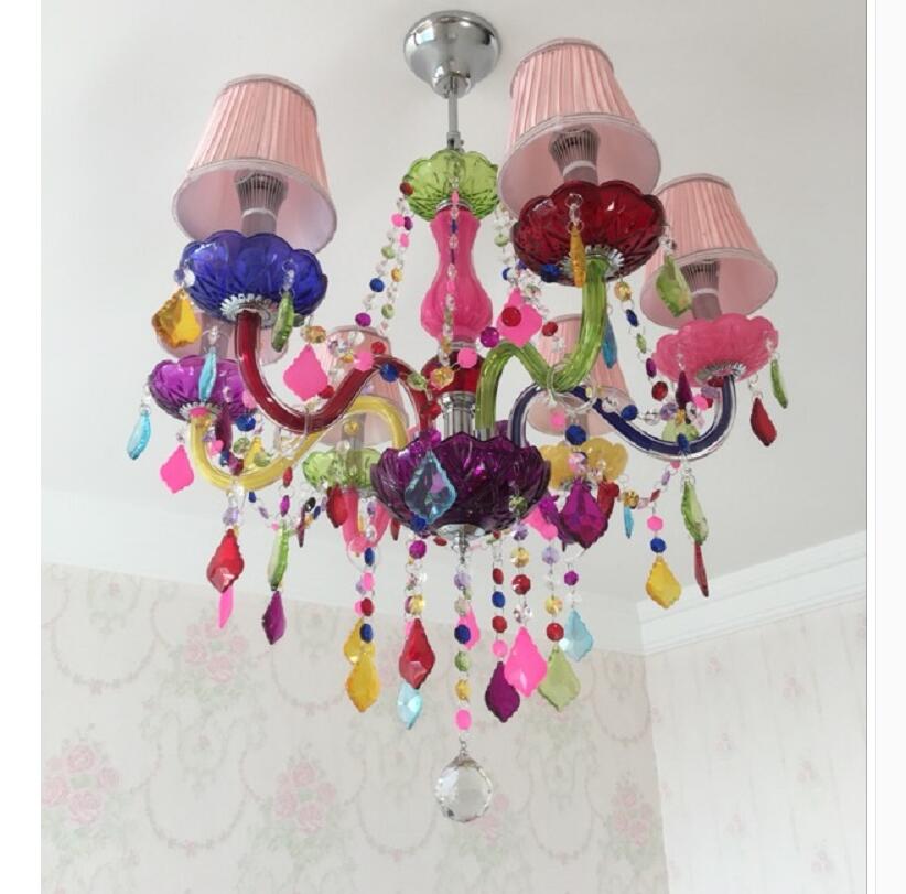 d600mm 6l colorful crystal chandelier bohemia chandelier lustres de cristal decoration tiffany crystal chandeliers home lighting