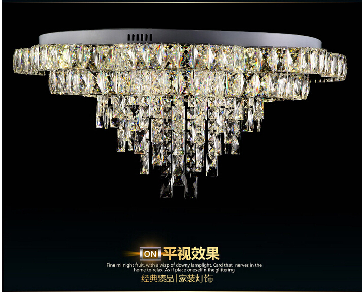 d600mm modern led crystal ceiling lamp art deco led crystal ceiling light fixtures flowral guaranteed + !