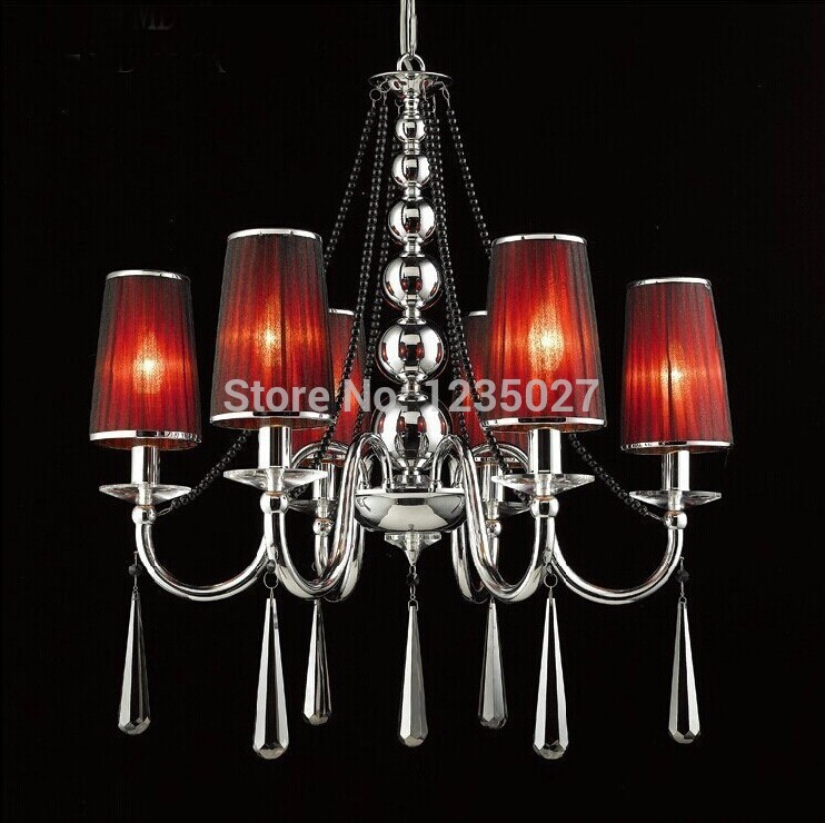 d700mm h1000mm e14*6 lights modern luxury elegant crystal chandelier, modern chandelier for home decoration