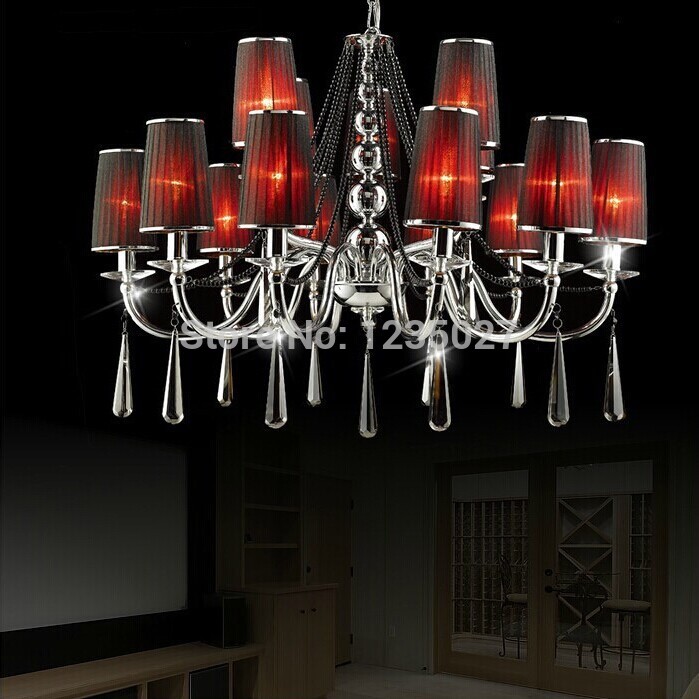 d700mm h1000mm e14*6 lights modern luxury elegant crystal chandelier, modern chandelier for home decoration