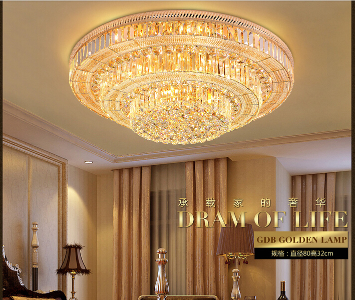 d800mm crystal ceiling lamp restaurant modern crystal lamp luxury crystal ceiling lamp e14 ac guaranteed