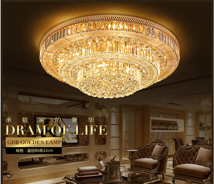 d800mm crystal ceiling lamp restaurant modern crystal lamp luxury crystal ceiling lamp e14 ac guaranteed