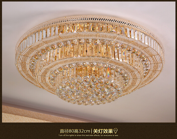 d800mm crystal ceiling lamp restaurant modern crystal lamp luxury crystal ceiling lamp e14 ac guaranteed