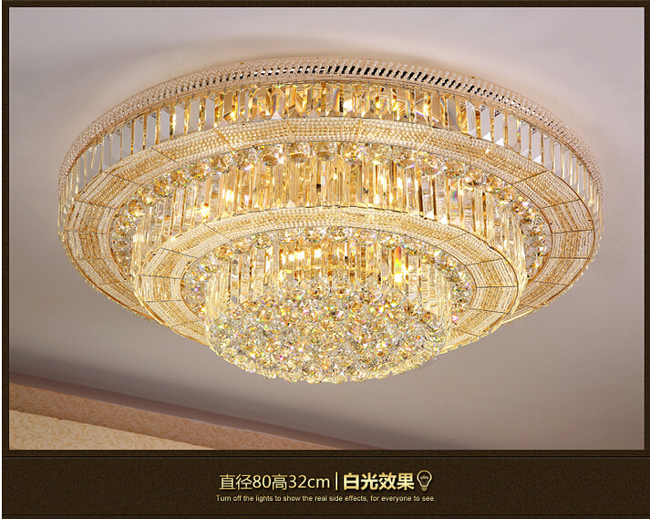 d800mm crystal ceiling lamp restaurant modern crystal lamp luxury crystal ceiling lamp e14 ac guaranteed