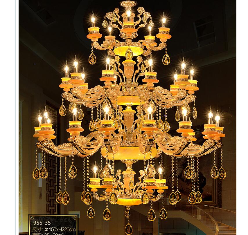 el 3 tires alloy crystal chandelier lingting d150cm luxurious k9 crystal lamp lustre ac guaranteed led