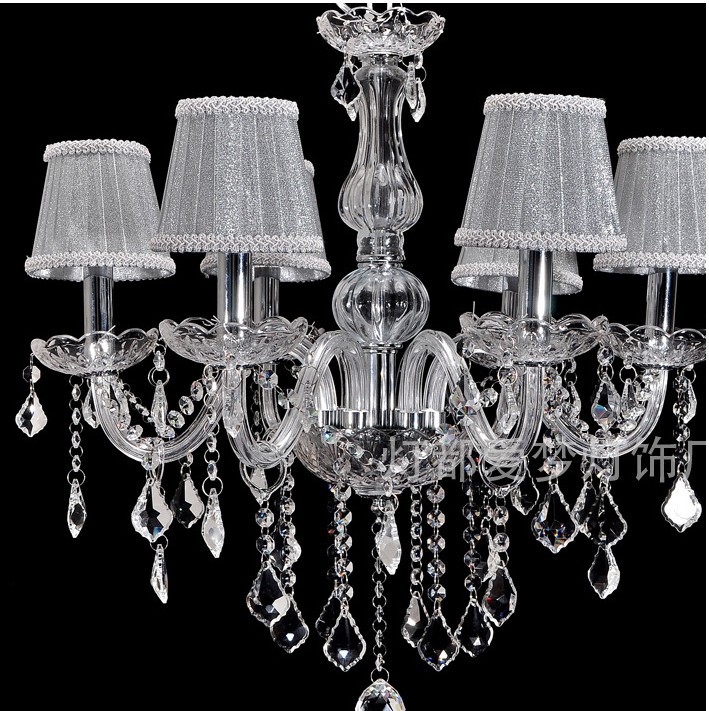 european 6l candle crystal chandeliers ceiling bedroom living room modern e14 retail and whole