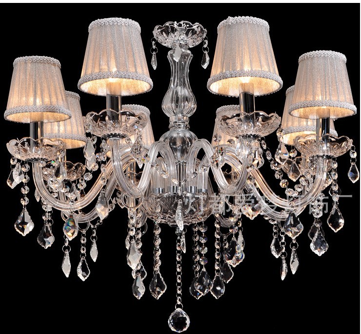 european 6l candle crystal chandeliers ceiling bedroom living room modern e14 retail and whole