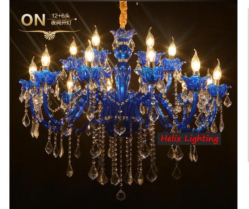 european blue crystal chandelier chandelier lustres de cristal decoration modern clear crystal ac chandelier home lighting