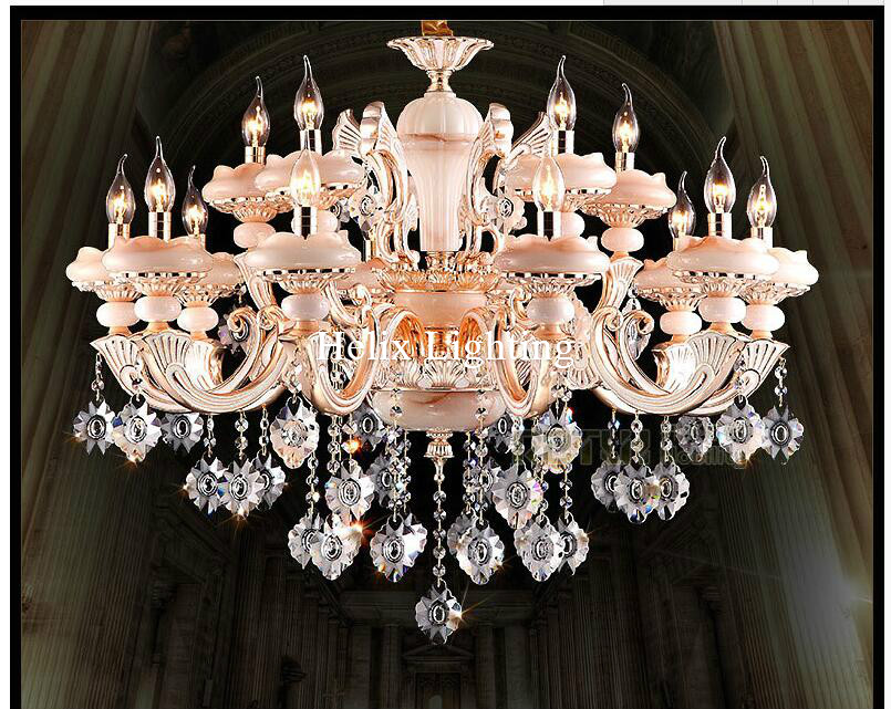 european-style crystal chandelier lamp living room lamp bedroom lamp restaurant lamp zinc alloy crystal chandelier