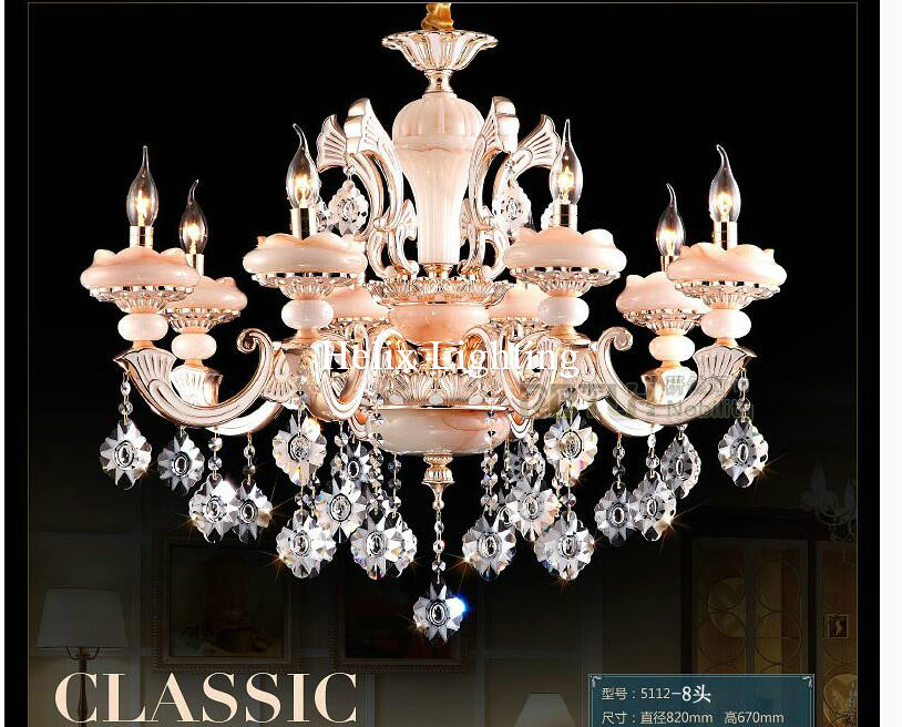 european-style crystal chandelier lamp living room lamp bedroom lamp restaurant lamp zinc alloy crystal chandelier