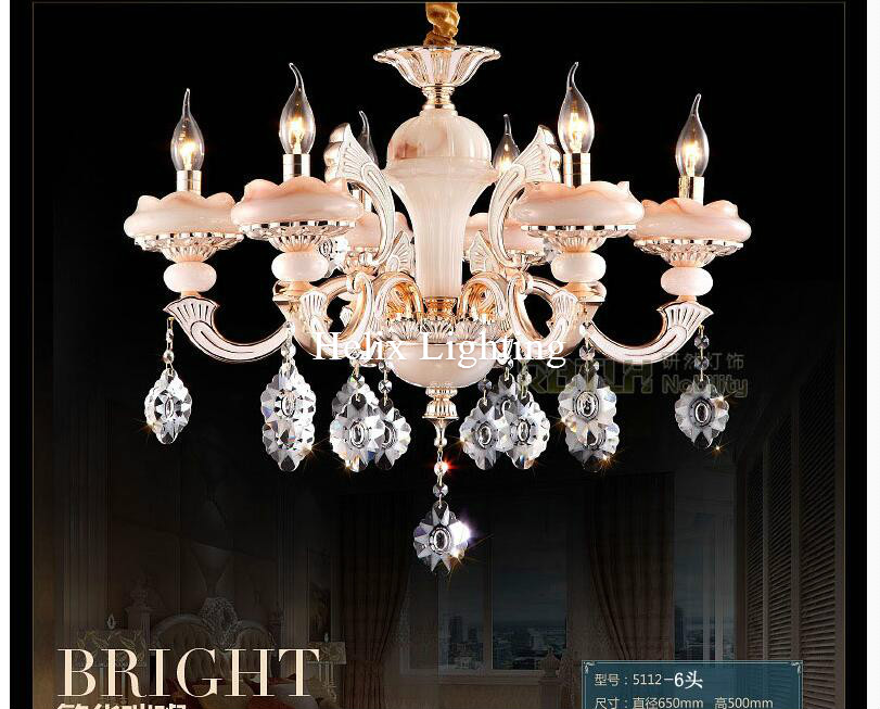 european-style crystal chandelier lamp living room lamp bedroom lamp restaurant lamp zinc alloy crystal chandelier