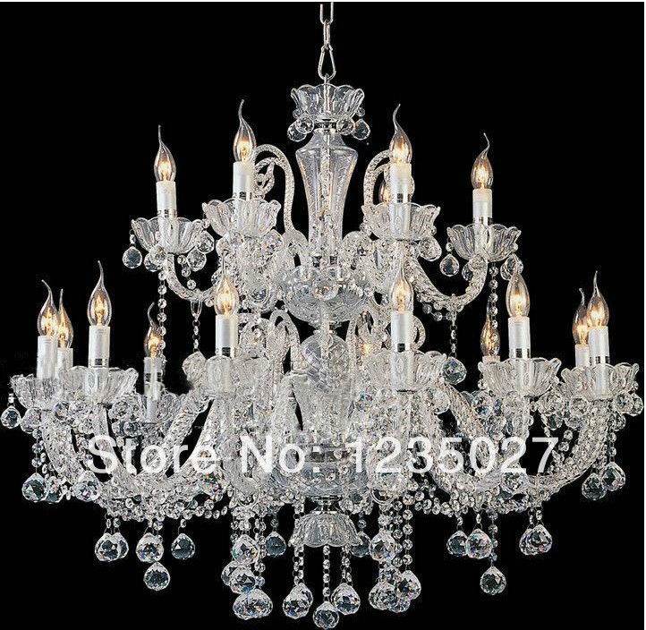 exquisite handmade style art cognac crystal chandelier lamp read stocks sy1022/18l d950mm h900mm