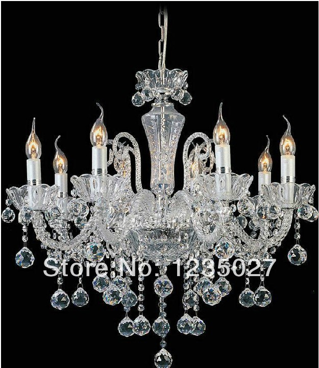 exquisite handmade style art cognac crystal chandelier lamp read stocks sy1022/18l d950mm h900mm