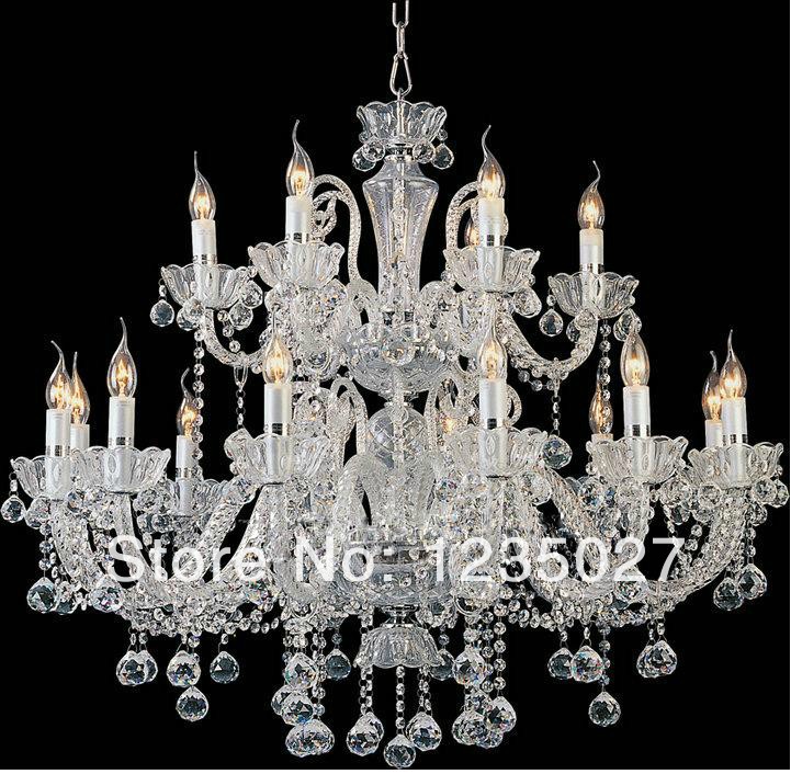 exquisite handmade style art cognac crystal chandelier lamp read stocks sy1022/18l d950mm h900mm