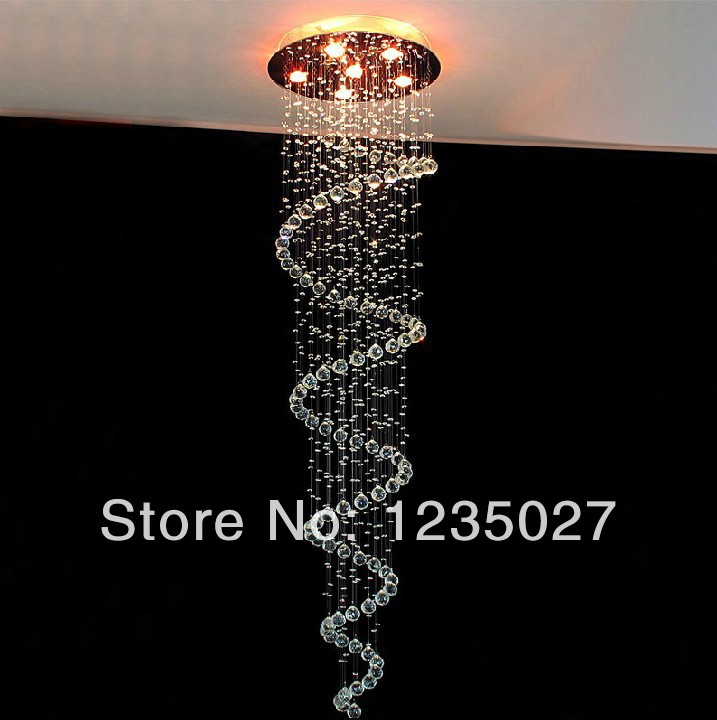 fast 2014 contemporary stair crystal ceiling light lamps lighting fixtures with 4 gu10 bulbs sy3060/4l