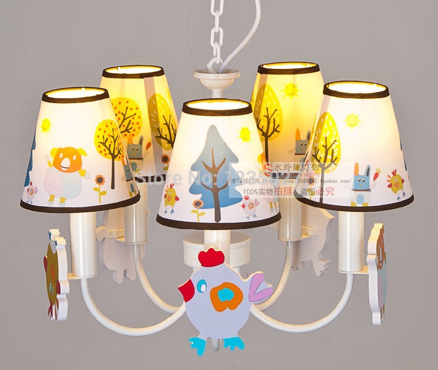 fast 5l d550mm lovely children's bedroom chandelier/ american garden chandelier/ decoration design children lighting