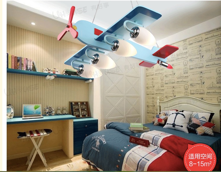 fast children's bedroom pendant lights cartoon ceiling lamps 4 head e27 base children lamp