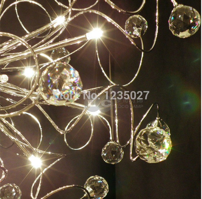 fast k9 crystal chandelier with 9 lights in globe shape sy4068/9l g4 bulbs d560mm h400mm