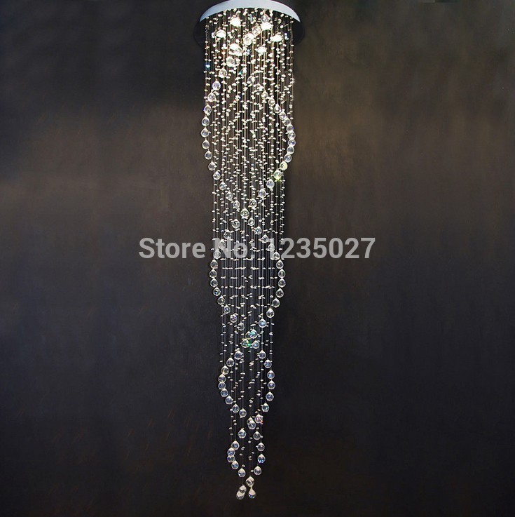 fast modern flush mount with 6 lights in crystal beaded design sy4063/6l d600mm h2500mm