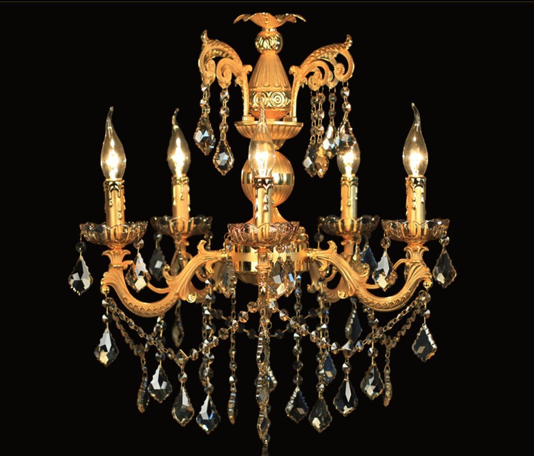 gold color crystal chandelier candle light classic silver chandelier pendant lamp ready stock sy4001/5l