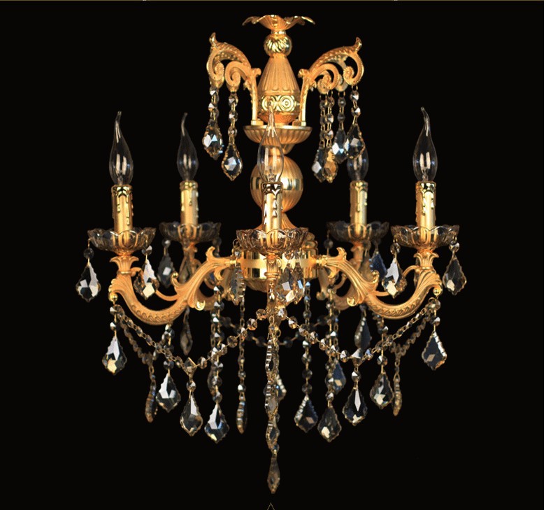 gold color crystal chandelier candle light classic silver chandelier pendant lamp ready stock sy4001/5l