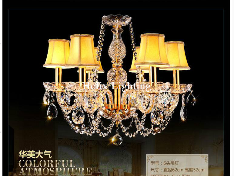 golden clear k9 crystal chandelier lustre chandelier lustres de cristal chandelier lighting led ac guaranteed