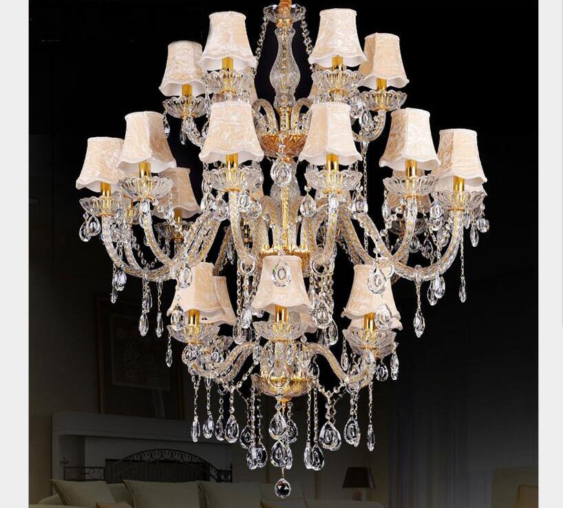 golden crystal chandelier lustre crystal chandelier d950mm 24arms e14 e14 optional lustres de cristal chandelier