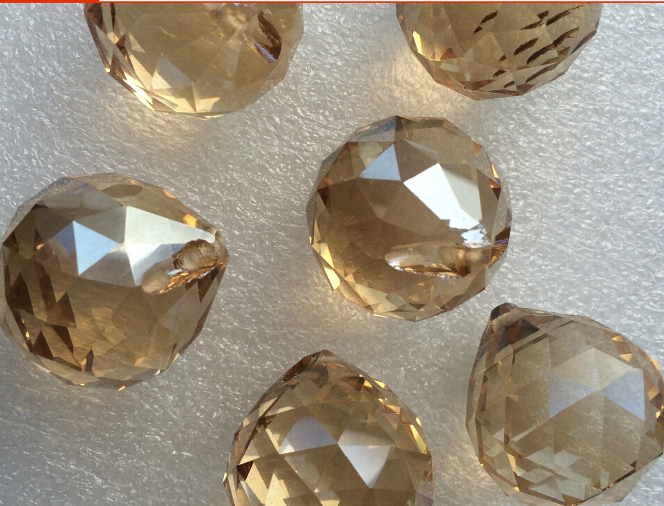 k9 champagne 40pcs/lot ,40mm crystal faceted ball crystal glass chandelier ball for chandelier pendant parts