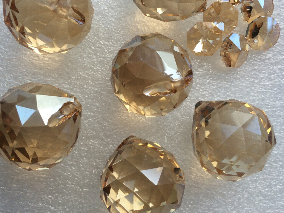 k9 champagne 40pcs/lot ,40mm crystal faceted ball crystal glass chandelier ball for chandelier pendant parts